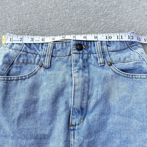 Vintage 90s Rare Absolutely No! Jeans Authentic Venom Skirt Fabric Ruffle Bottom - Picture 10 of 12